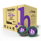 beaniac Organic Full On French Roast Coffee K Cup Pods, 72 Compostable Plant-Based Pods, Rainforest Alliance Certified