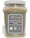 All Goods Mineral Organic Grey Sea Salt - 4 lb Coarse Jar, 82 Minerals, French Gray, Hand-Harvested, Les Gu  randais, Unrefined.