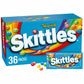 Skittles Tropical Summer Chewy Candy Assortment, 36 Ct Bulk Candy Box