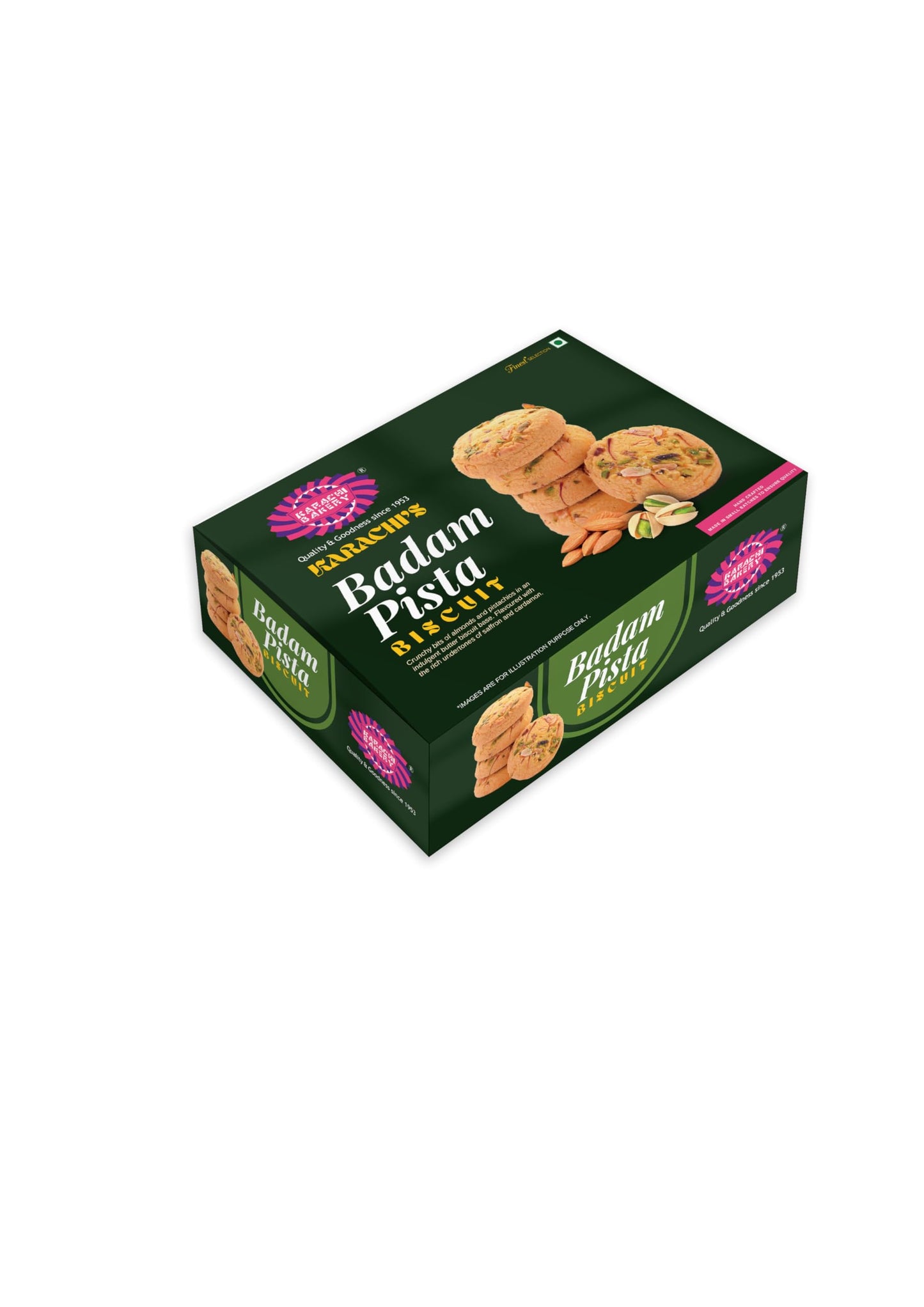 Karachi Bakery Pista Almond Biscuits, 400G