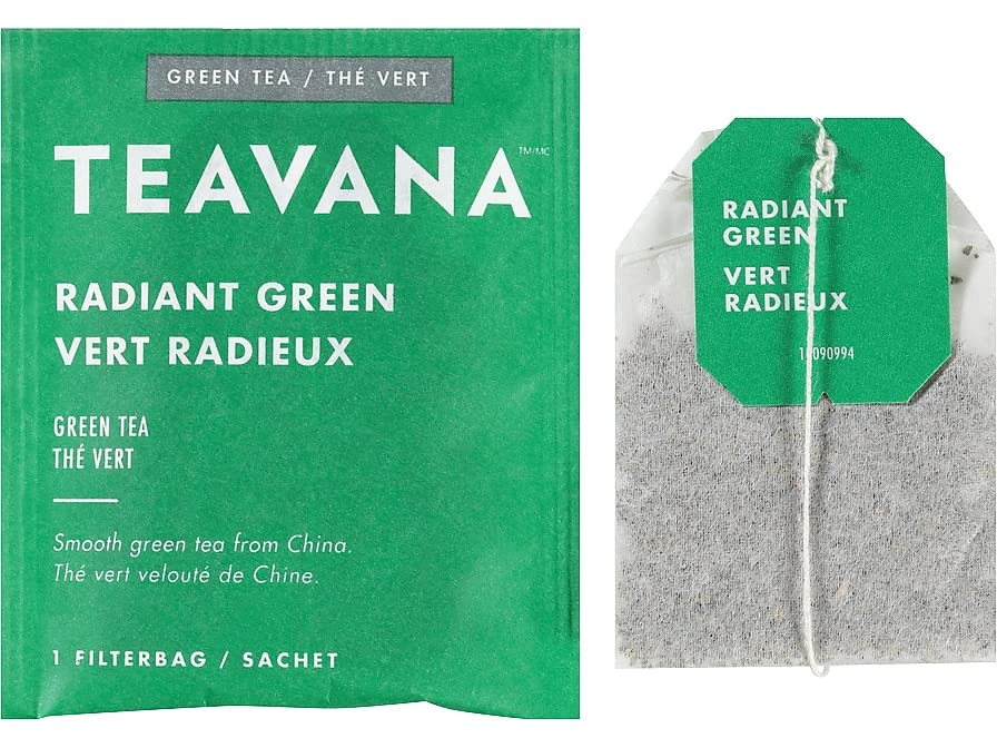 Teavana Radiant Green Tea Bags, 24 Count, Model SBK13089, Green