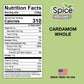 Ispice Cardamom Seeds Whole (3.9 Oz) 110G | Cardamom Pods Whole Pure And Fresh | Kosher | Aromatic Essential Kitchen Herbs