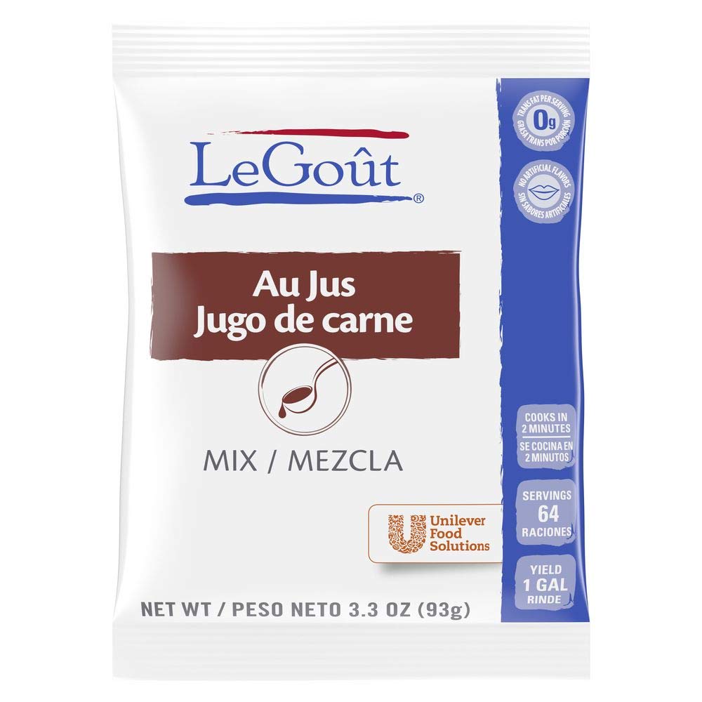 Legout Au Jus Gravy Mix Cooks In Two Minutes, 0G Trans Fat, 3.3 Ounce (Pack Of 16)