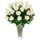 Aquarossa Farms - 24 White Roses, Fresh Flowers for Delivery, Flower Fresh Bouquet, Gift Idea for Graduation, Birthday, Annivers