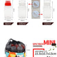 Joyeee 6 Pack Travel Spice Kit, 2.7 oz Plastic Bottles with Red Caps, BPA Free, Model 52usspicejars-04, Ideal for Sauces and Season