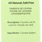 Spicely Cayenne Pepper, 0.6 Ounce (Pack of 6)