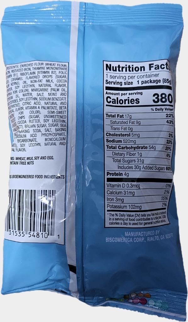 Sweet Serenity Caramel Sea Salt Chocolate Chip Cookies, 3 Oz Bags, (Pack Of 12) Bundled By Superdeals