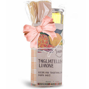 Artigiani Dei Sapori Tagliatelle Pasta Gift Set With Zesty Lemon Sauce  Authentic Italian Gourmet Gift  15.5 Oz