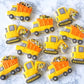 Construction Cake Decorations In Black And Orange Sprinkles - Construction Cake Topper Sprinkles For Cake Decorating, Baking - C