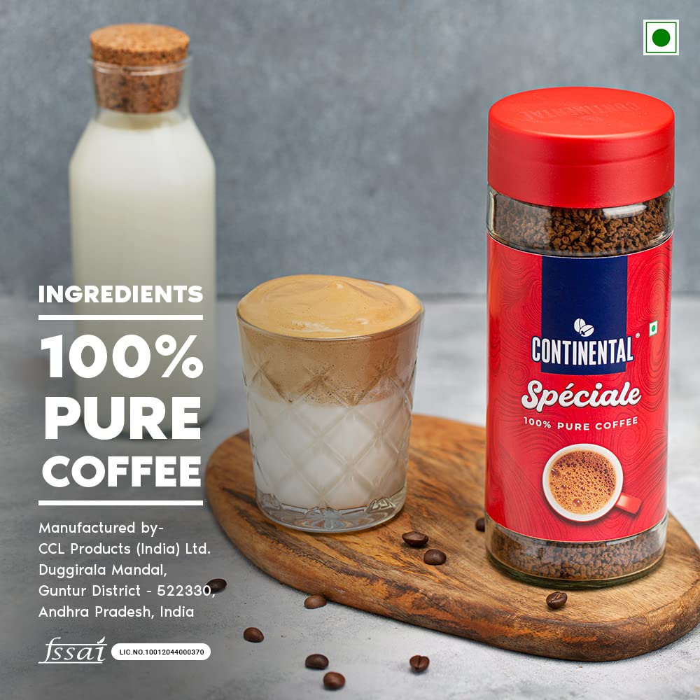 Continental Speciale Coffee Granules 200Gm Jar | 100% Pure Instant Coffee Powder