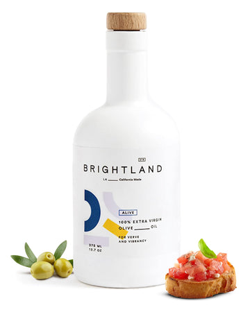 Brightland Extra Virgin Olive Oil, Alive - High Polyphenol Cold-Pressed Oil Ideal for Salads, Hummus, Baked Goods & Bread - Made