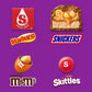 M&MS Peanut, SNICKERS, STARBURST & SKITTLES Fun Size Individually Wrapped Halloween Candy Variety Pack, 19.44 oz Bulk Candy Bag