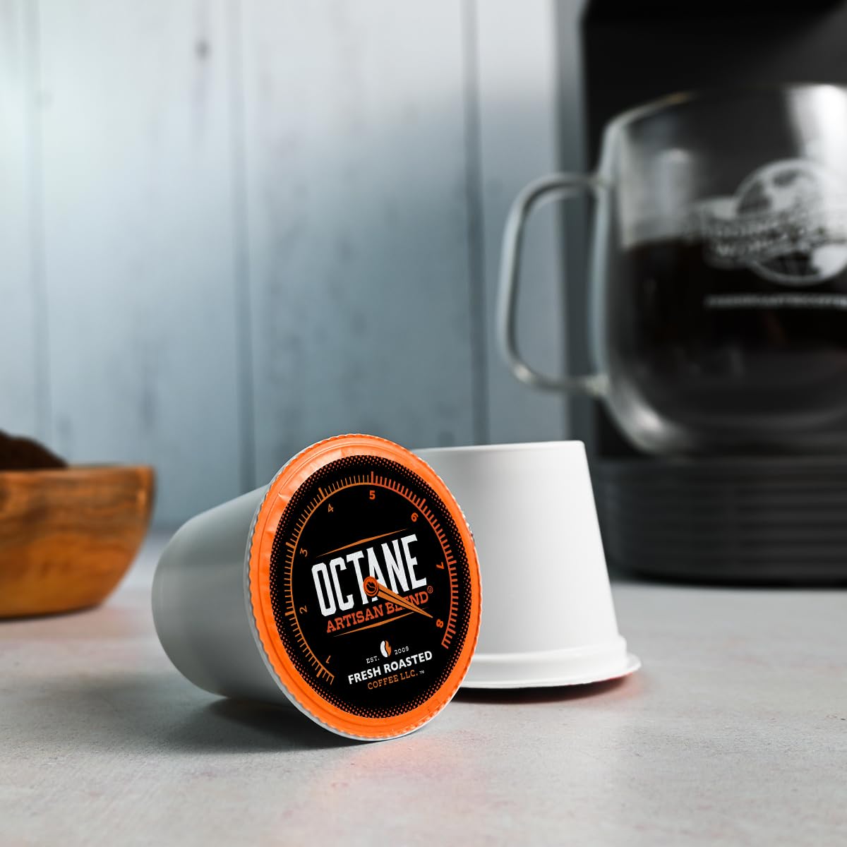 Fresh Roasted Coffee Octane Italian Roast K-Cup Compatible 24 Pods Coffee
