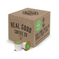 Real Good Coffee Company Single Use Coffee Pods - Organic Dark Roast - K-Cup Compatible - 36 Count - Brown