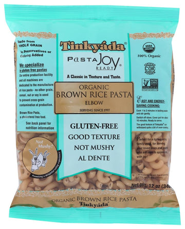 Tinkyada Organic Brown Rice Pasta Elbows Gluten Free -- 3 pack of 12 oz