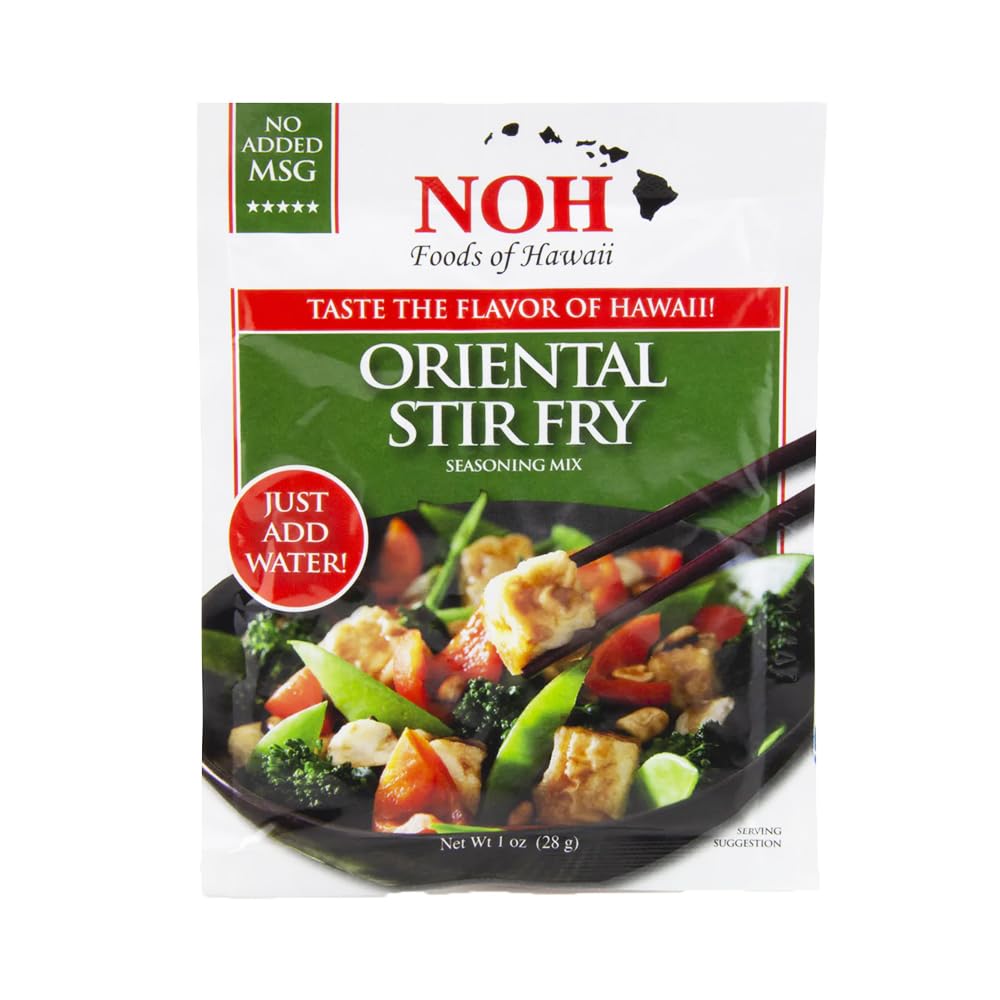 NOH Foods Seasoning Packets - Oriental Stir Fry Mix, 1.5 oz, Pack of 3