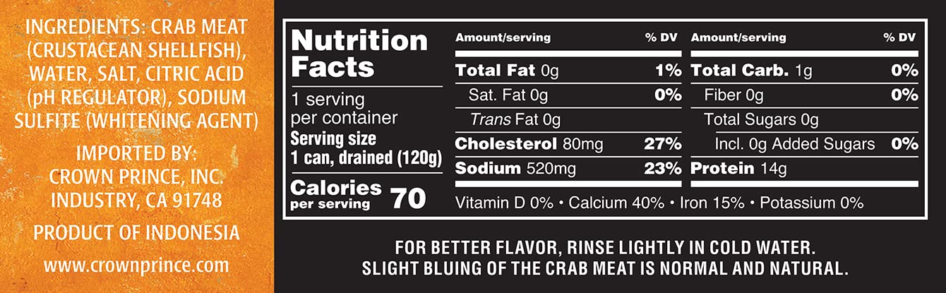 Crown Prince Fancy Pink Crab Meat, 6-Ounce Cans (Pack Of 12)