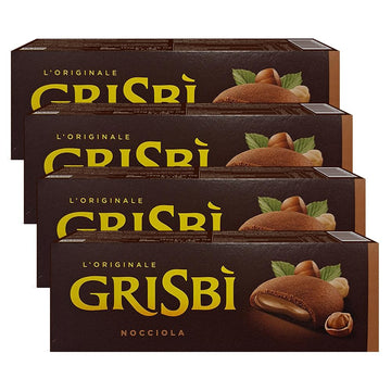 Grisbi Hazelnut Shortbread by Pasticceria Matilde Vicenzi, Hazelnut Cream Filled Patisserie Pastry Cookie, All-Natural, Kosher D