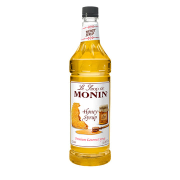 Monin - Honey Syrup, Smooth Sweet Honey Flavor, Great For Teas, Lemonades, Cocktails, & Coffee, Gluten-Free, Non-Gmo (1 Liter)