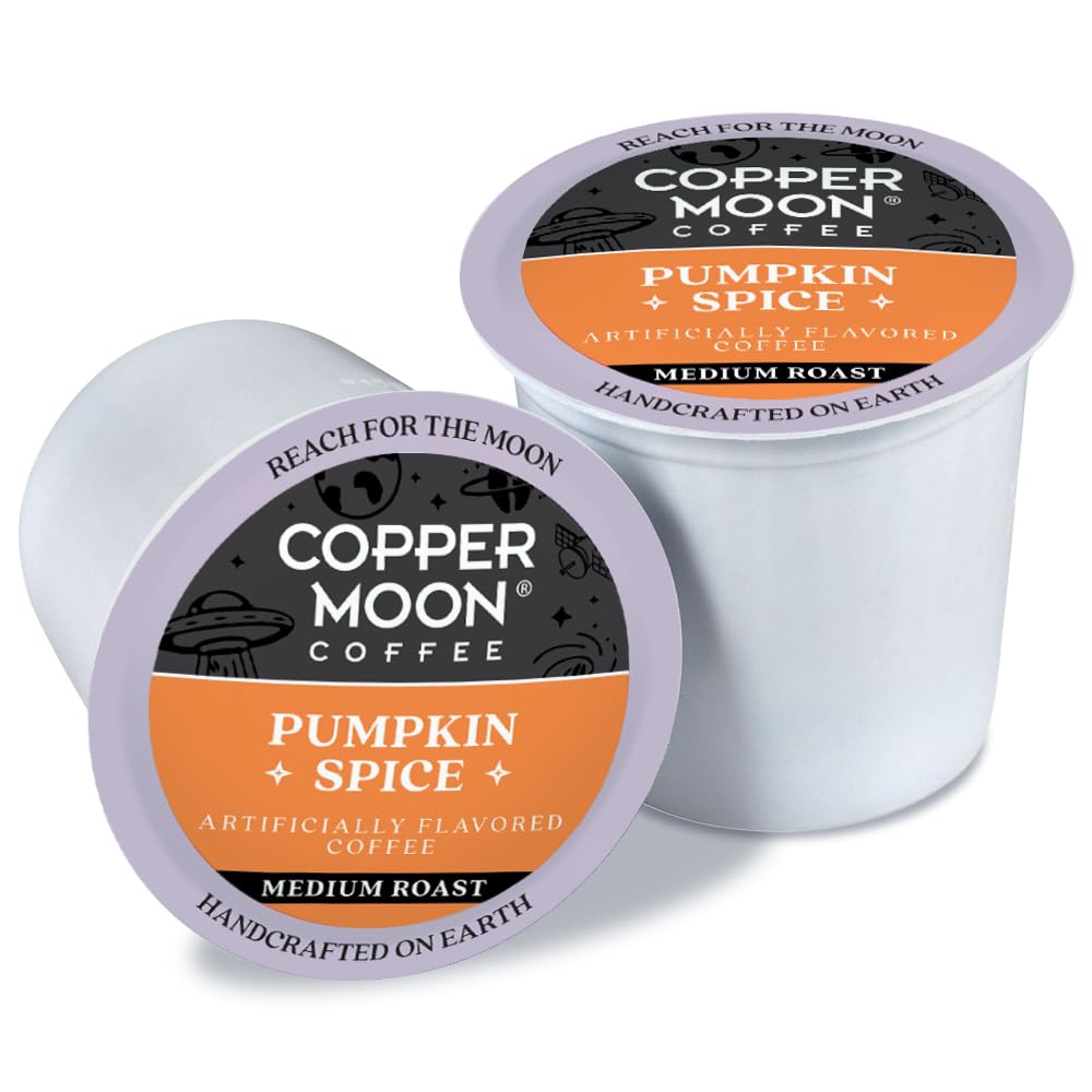 Copper Moon Pumpkin Spice Coffee Pods for Keurig, Medium Roast, 12 Count, COMINHKG109049