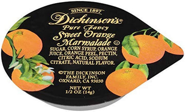 Dickinson'S Pure Fancy Sweet Orange Marmalade, 0.5 Ounce (Pack Of 200)