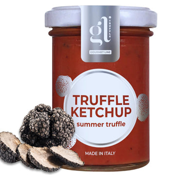 Italian Truffle Ketchup, 100 Gr (3.5 Oz), Italian Tomato Ketchup Infused With Black Truffles, French Fries Dip, Non Gmo, Vegan,