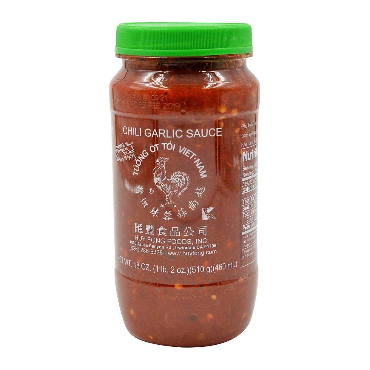 Huy Fong Sauce Chili Garlic,18 Oz