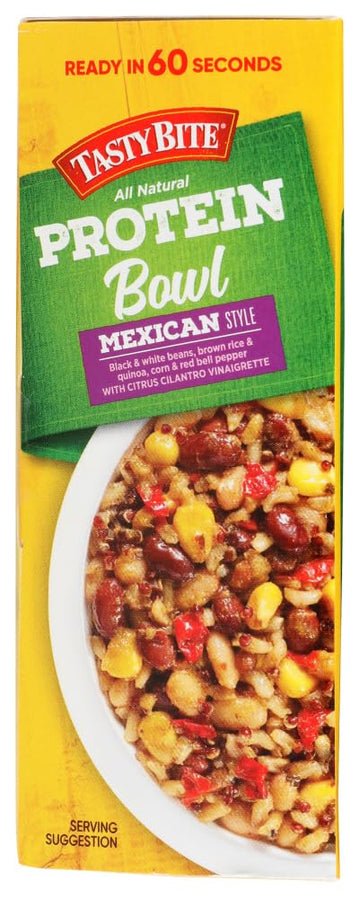 TASTY BITE Mexican Protein Bowl, 8.8 Ounce, Pack of 6, Ready to Eat, Microwaveable, Vegan, 12g Plant Protein, Tangy Citrus