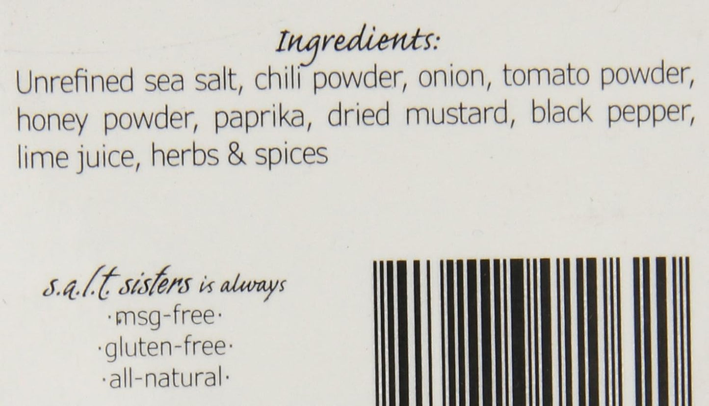 S.A.L.T. Sisters Taco Tex-Mex Rub & Seasoning | All-Natural, Gluten Free, Msg Free, Non-Gmo | Dry & Wet Rub Seasoning Base | Ver