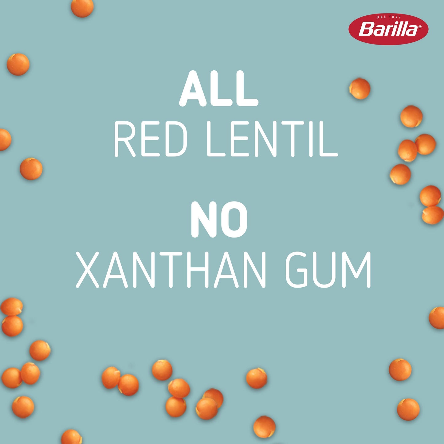 Barilla Red Lentil Rotini Pasta, 8.8 oz (Pack of 10) - Gluten Free, Non GMO & Kosher - Plant Based Protein Pasta