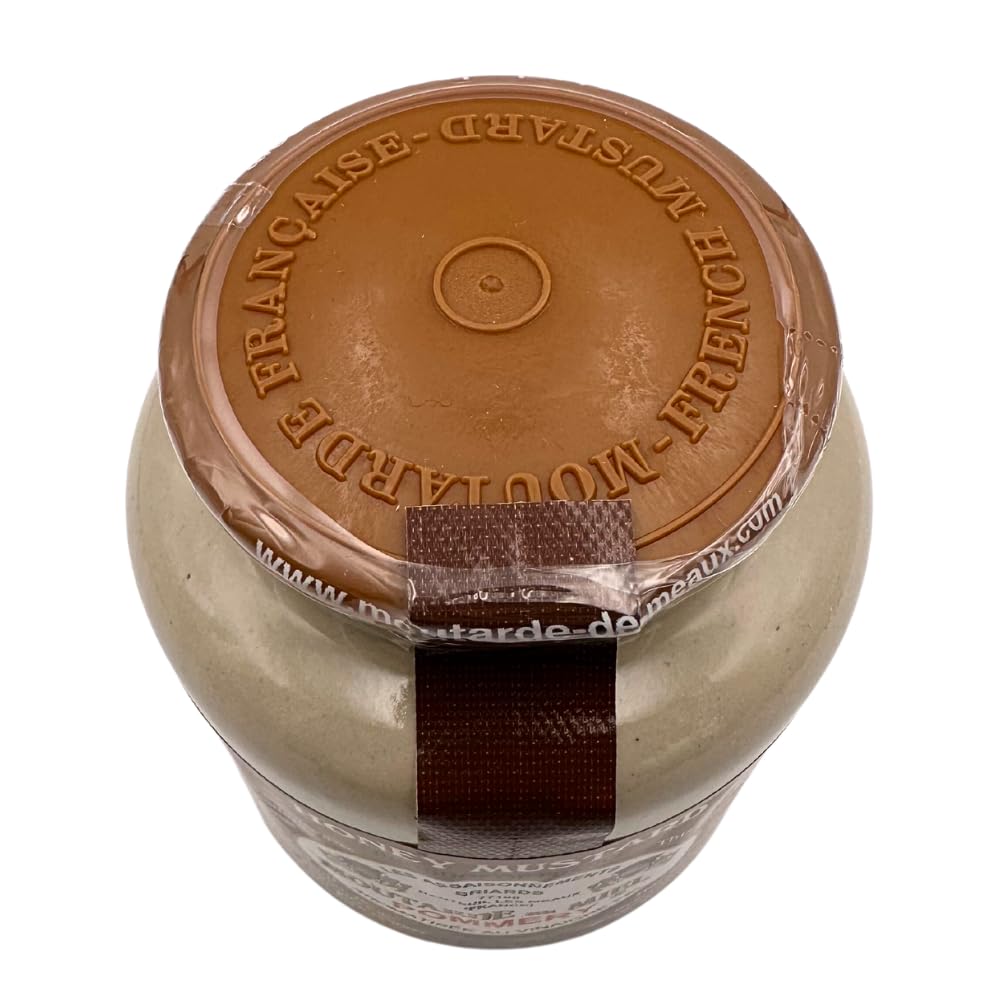 Pommery French Whole Grain Mustard With Honey In A Crock - Moutarde De Meaux, 8.8 Ounce