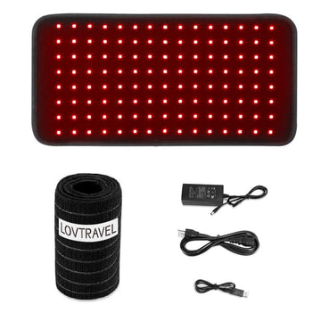 Lovtravel New 660Nm Led Red Light And 850Nm Near Infrared Light Therapy Devices Large Pads Wearable Wrap For Pain