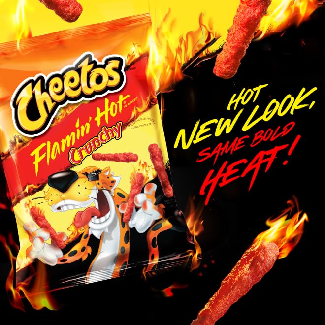 Cheetos Crunchy Flaming Hot, 1 Oz, 10 Pack