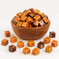 LYZAS SWEETS &   Caramel Cubes Candy Mix - Assorted Creamy Chews, 5 LBS, Individually Wrapped, Vanilla, Chocolate, Apple, Strawberry