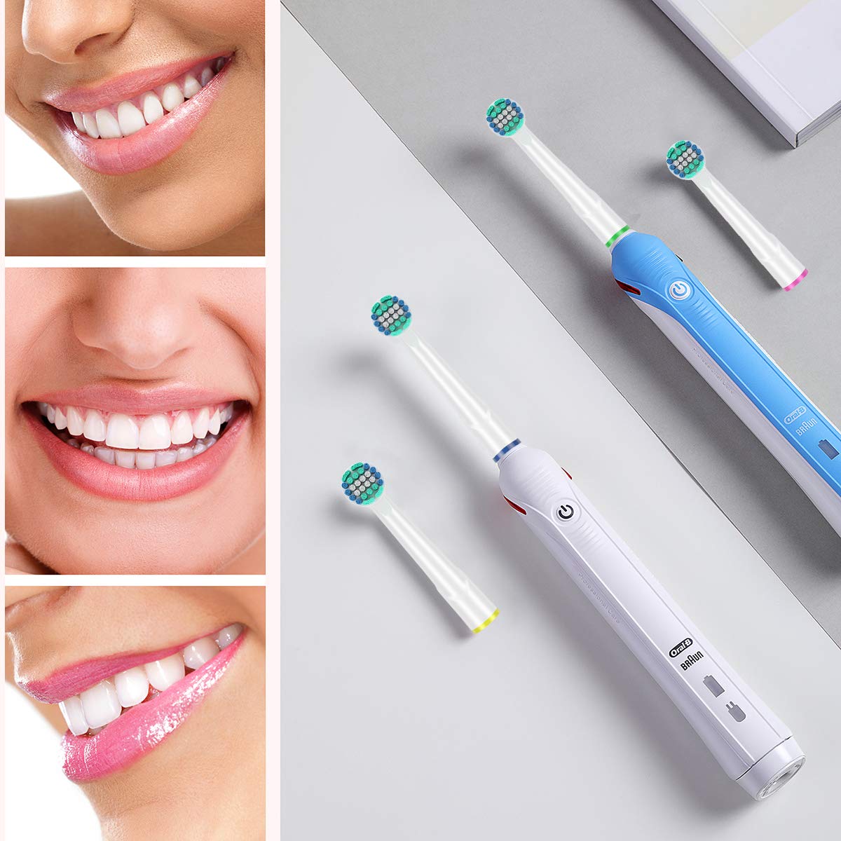 Khbd Replacement Toothbrush Heads Compatible With Oral B Braun- 16 Pack Professional Electric Precision & Sensitive Brush Heads
