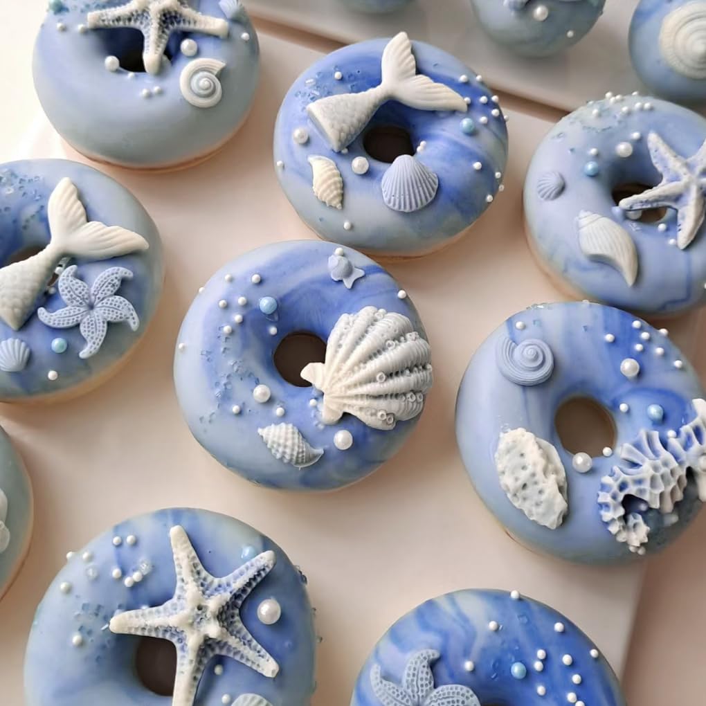 Edible Blue Sugar Pearls Sprinkles Candy Mix Size Pearls Cake Decorations Cupcake Toppers Cookie Decorating Perfect For Wedding