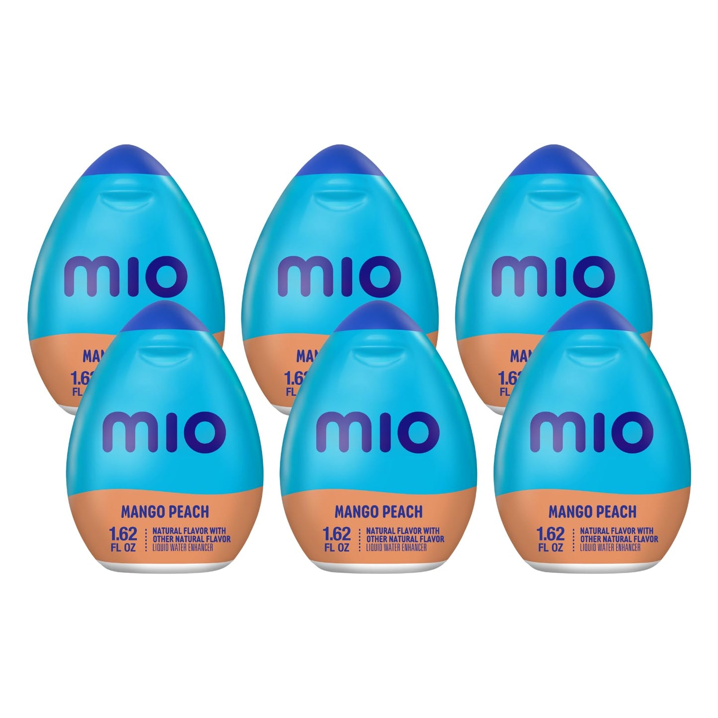 Mio Liquid Water Enhancer, Mango Peach Flavor, 1.62 Fl Oz, Pack of 6