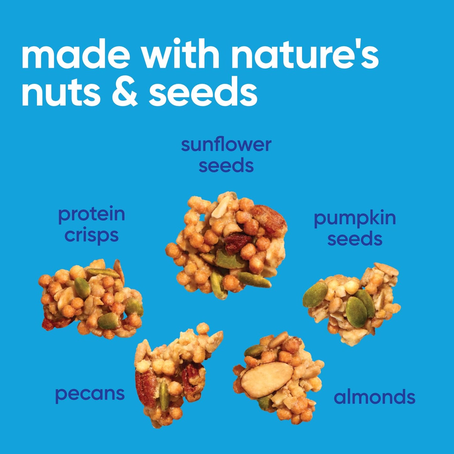 Nutrail 17G Protein Nut Granola Cereal, Vanilla Almond, No Sugar Added, Keto, Low Carb, Gluten Free, Grain Free, Healthy Breakfa