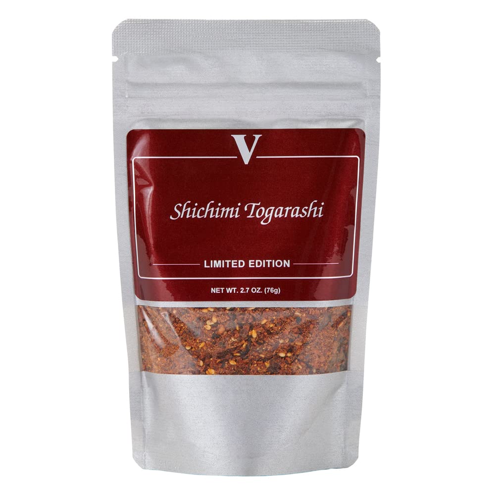 Shichimi Togarashi (2.7 Ounce) Resealable pouch -Authentic Japanese seven-spice blend featuring chili flakes, sesame seeds, and 