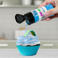 Bakell - Sour Blue Rasberry Candy Topper (85G 1X Shaker Jar) For Fruit, Food And Desserts