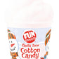 Fun Sweets Vanilla Snow Cotton Candy 2-Pack – Dye-Free White Cotton Candy (1.5 Oz Tubs) – Christmascandy Gifts & Stocking Stuffers – Holiday Party Favors – Winter Candybuffet