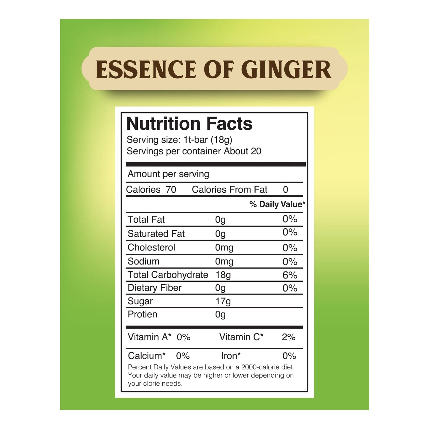 Elephant Park Ginger Tea - Natural Soursop Graviola Honey Instant Tea Bags - 20 Packets - Caffeine Free