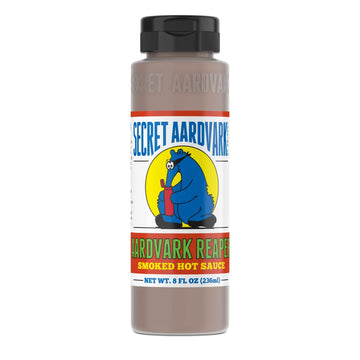 Secret Aardvark Reaper Hot Sauce - Carolina Reaper Hot Sauce, Smoky, Low Carb, Dairy Free, Spicy BBQ Sauce, Gluten-Free Hot Sauc