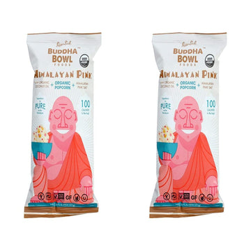 Lesser Evil Popcorn - Organic - Himalayan Pink - .88 Ounce - Case Of 18, United States, 18 Count (Pack Of 2)