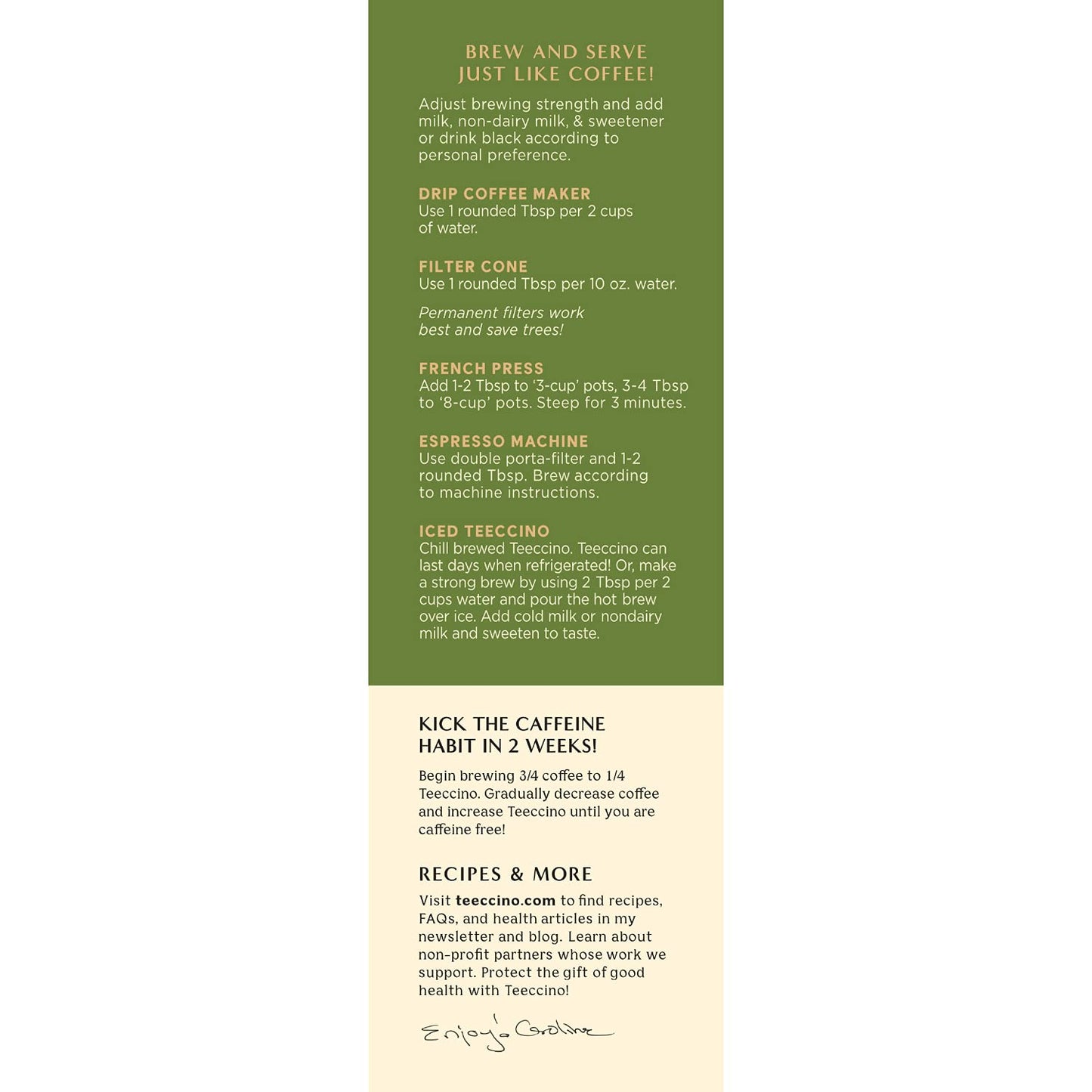 Teeccino Maya Chai Chicory Coffee Alternative, Medium Roast, Caffeine-Free, 11 Ounce