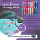 Alani Energy Drink Powder Variety Pack – 16 Stick Sampler, All 8 Flavors + 4 Mimm Mints | Preworkout Boost & Electrolytes Powder Packets | Bundled By Mix It Up Munchies | Healthy Gift Pack