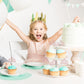 Donoter 24 Pieces Rose Gold Glitter Princess Crown Cupcake Toppers Cake Picks For Birthday Baby Shower Party Decorations