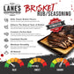 Lanes Brisket Rub for Smoker, All-Natural BBQ Seasoning, 4.6 Oz, Brown