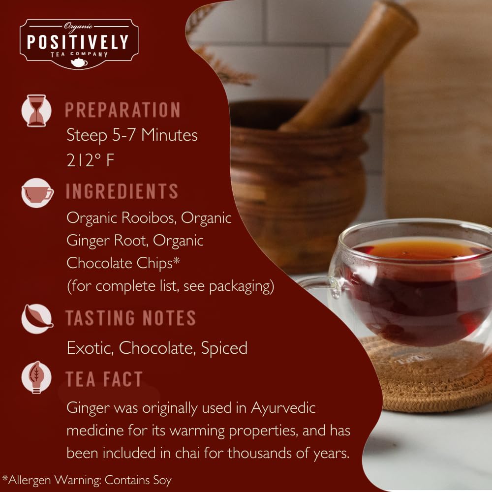 Organic Positively Tea Company Chai Tea Sampler Loose Leaf 4 Ounce Pack of 3