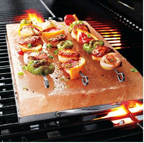 IndusClassic Himalayan Salt Block, Plate, Slab for Cooking, Grilling, Seasoning, And Serving (12X8X1.5 Set Of 2)